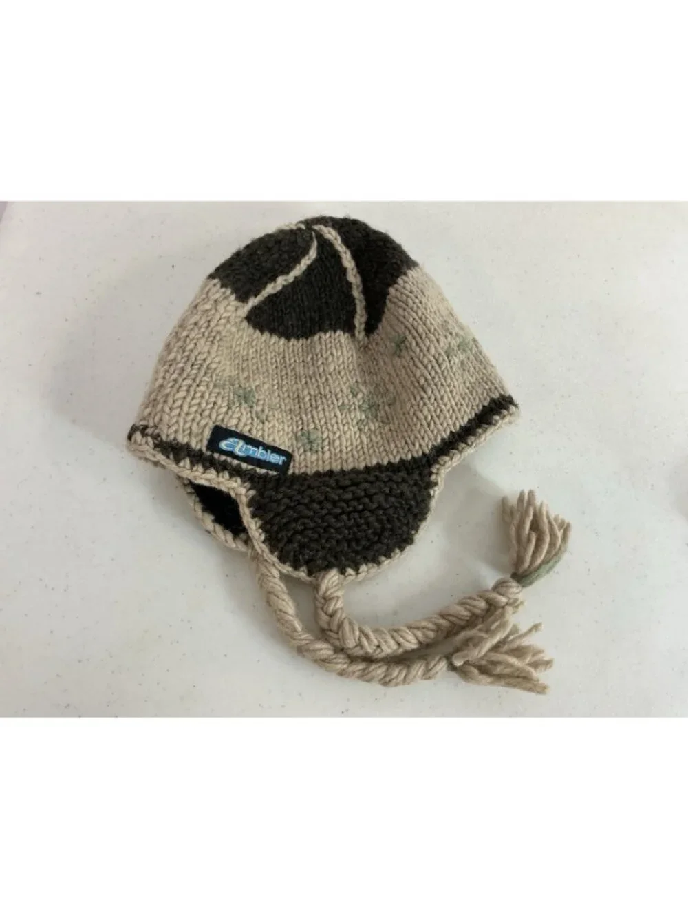 Ambler Handknit Wool Hat Beanie Made in Nepal Womens One Size